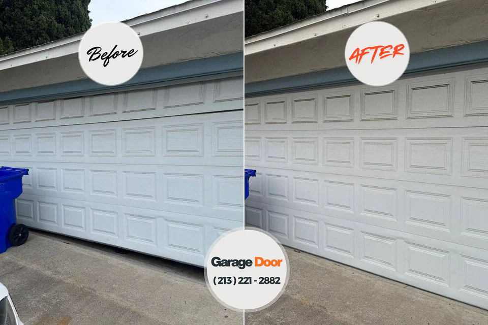 Before and after: garage door repair Wallenpaupack Lake Estates, PA